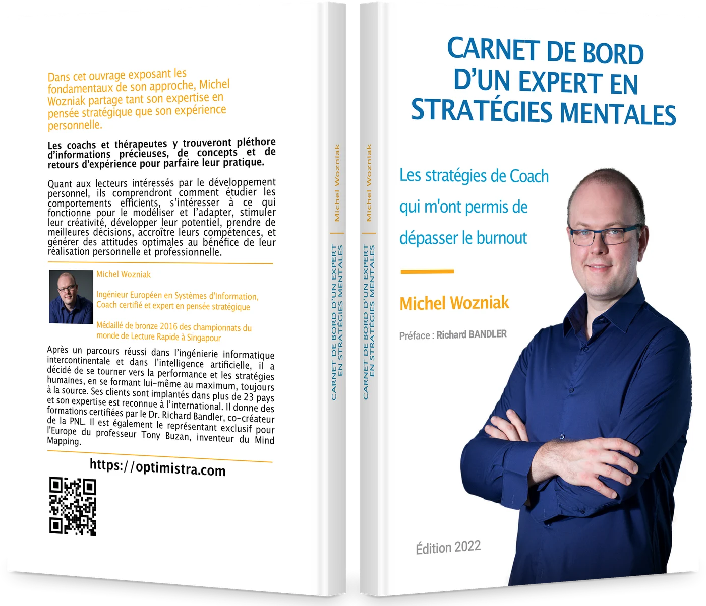 Le livre broché, recto et verso : la couverture, le dos et la quatrième de couverture
